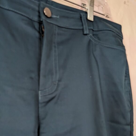 Doncaster Collection Women's Dark Aqua Green Straight Leg Pants Size 10 - Picture 7 of 10